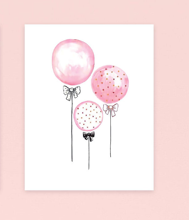 CHASSIS BALLON GIRL 30X40 CM