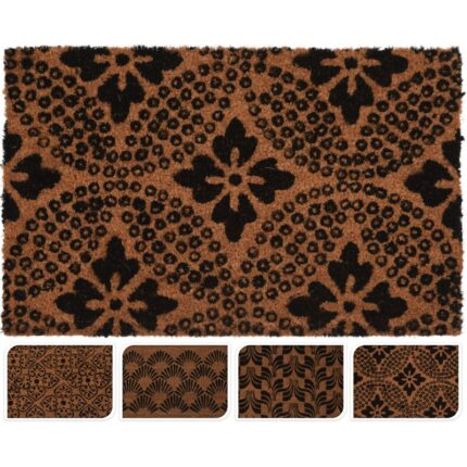 TAPIS DOORMAT COCOS 39X59 CM GRAVE