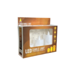 ACRYLIC LED BOUGIE SET  4x5 CM