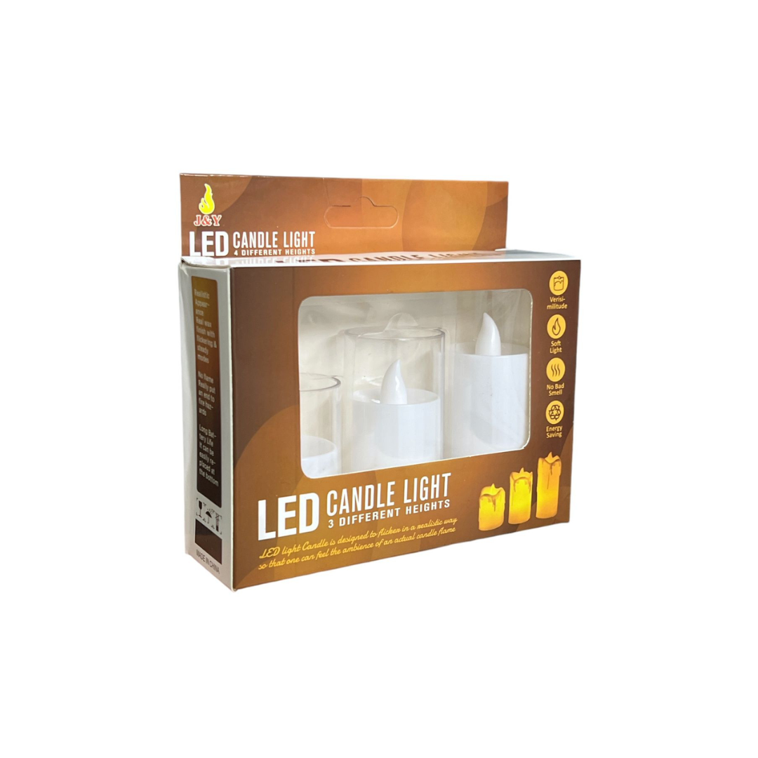 ACRYLIC LED BOUGIE SET 4x5 CM ACRYLIC LED BOUGIE SET 4x5 CM