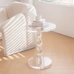 ACRYLICA TABLE D'APPOINT TRANSPARENT NORDIQUE