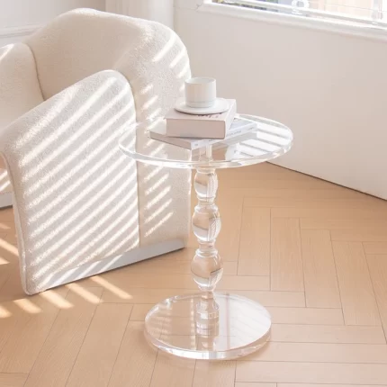 ACRYLICA TABLE D'APPOINT TRANSPARENT NORDIQUE
