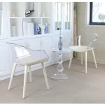 ACRYLICA TABLE D'APPOINT TRANSPARENT NORDIQUE