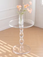 ACRYLICA TABLE D'APPOINT TRANSPARENT NORDIQUE