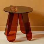 AMBER TABLE D'APPOINT MARRON