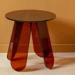 AMBER TABLE D'APPOINT MARRON