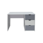 AMSTERDAM BUREAU 3 TIROIRS BLANC/GRIS 110X55X75 CM