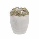 ROSE VASE DOREE L 15.5x15.5x20.7CM