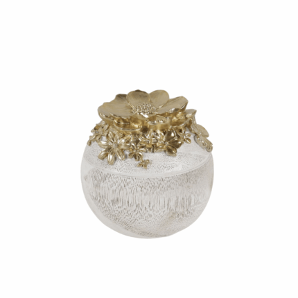 ROSE BOITE BJOUX RONDE 9.5x9.5x9.5 cm