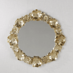 ROSE MIRROIRE DECORATIF RONDE 29.8x2.3 cm