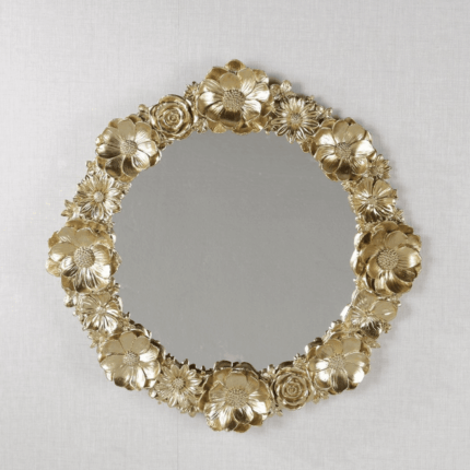 ROSE MIRROIRE DECORATIF RONDE 29.8x2.3 cm
