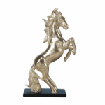 SCULPTURE CHEVAL CABREE  DOREE DECO 24.4x10.8x40.5 cm