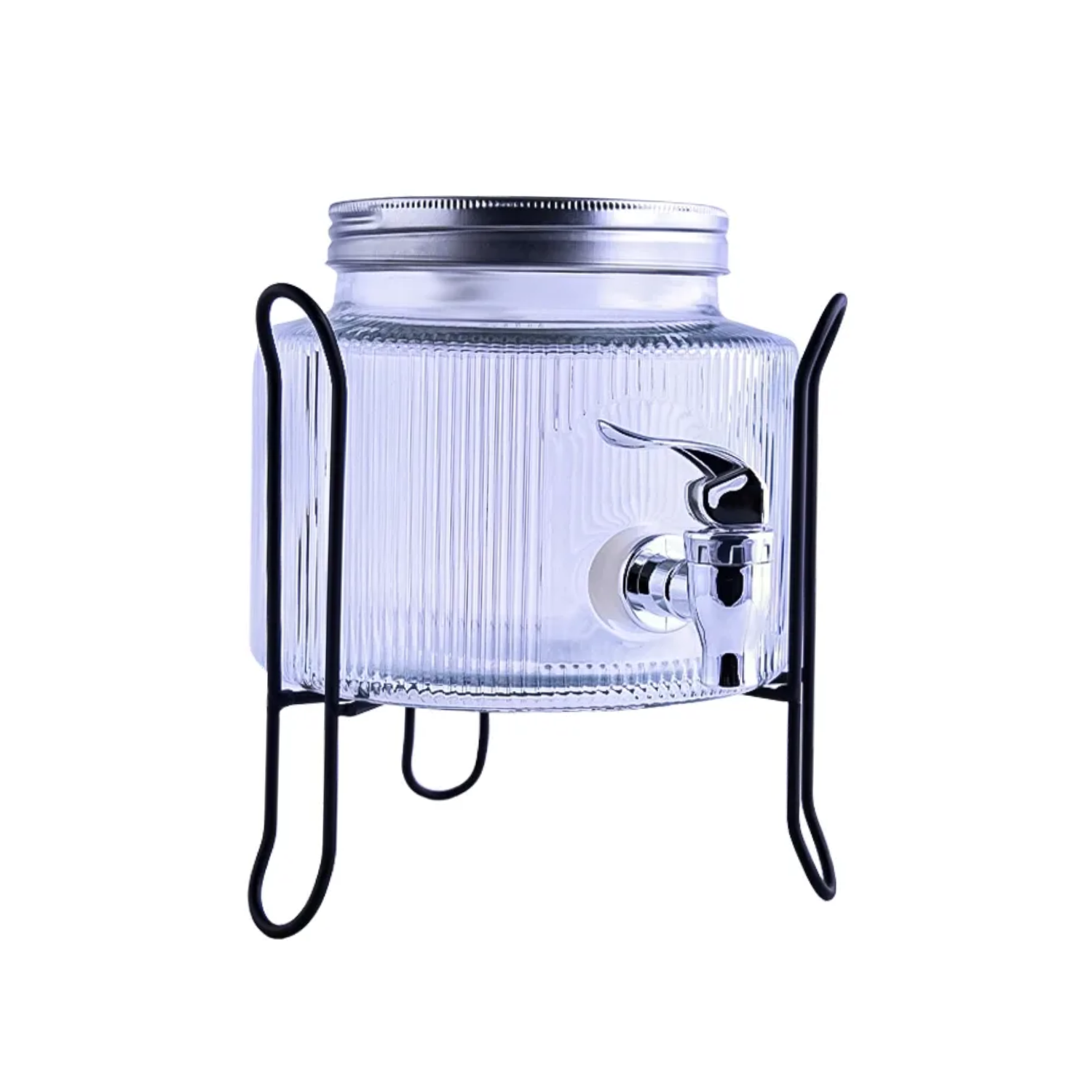DISTRIBUTEUR DE BOISSONS EN VERRE SUPPORT MÉTAL 2,5L DISTRIBUTEUR DE BOISSONS EN VERRE SUPPORT MÉTAL 2,5L