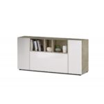 ARTIK BUFFET 3 PORTES BOIS/BLANC