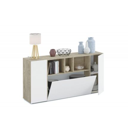 ARTIK BUFFET 3 PORTES BOIS/BLANC