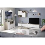 ARTIK BUFFET 3 PORTES BOIS/BLANC