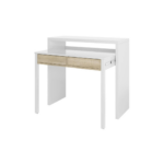 ARTIK BUREAU BLANC EN BOIS CONSOLE EXTENSIBLE