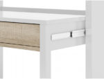 ARTIK BUREAU BLANC EN BOIS CONSOLE EXTENSIBLE