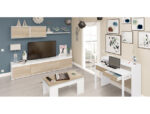 ARTIK BUREAU BLANC EN BOIS CONSOLE EXTENSIBLE