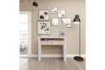 ARTIK BUREAU BLANC EN BOIS CONSOLE EXTENSIBLE