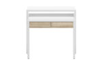 ARTIK BUREAU BLANC EN BOIS CONSOLE EXTENSIBLE