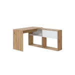 ARTIK BUREAU MODULABLE EN BOIS AVEC ETAGERES BLANC