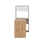 ARTIK BUREAU MODULABLE EN BOIS AVEC ETAGERES BLANC