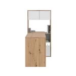 ARTIK BUREAU MODULABLE EN BOIS AVEC ETAGERES BLANC