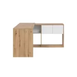 ARTIK BUREAU MODULABLE EN BOIS AVEC ETAGERES BLANC