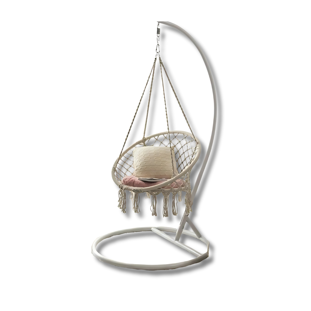 BALANCOIRE BEIGE MACRAME 60 x80cm BALANCOIRE BEIGE MACRAME 60 x80cm