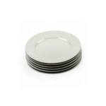 BATALHA SET 6  ASSIETTES PORCELAINE BLANCHE 23 CM