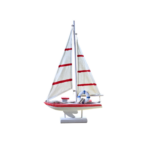 BATEAU ROUGE 21x7x32 CM