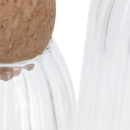 BOCAL ACRYLIC RAYER TRANSAPRENT PF COUVERCLE ROND BAMBOU