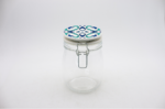 BOCAL HERMITIQUE EN VERRE TETE CERAMIQUE 1000ML