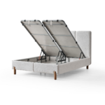 BOHEM SOMMIER 160x200CM AVEC RANGEMENT + 2 CHEVETS+MATELAS BOHEM