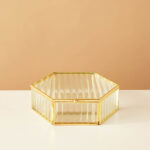 BOITE A BIJOUX HEXAGONAL 14X5CM