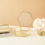 BOITE A BIJOUX HEXAGONAL 14X5CM