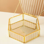 BOITE A BIJOUX HEXAGONAL 14X5CM
