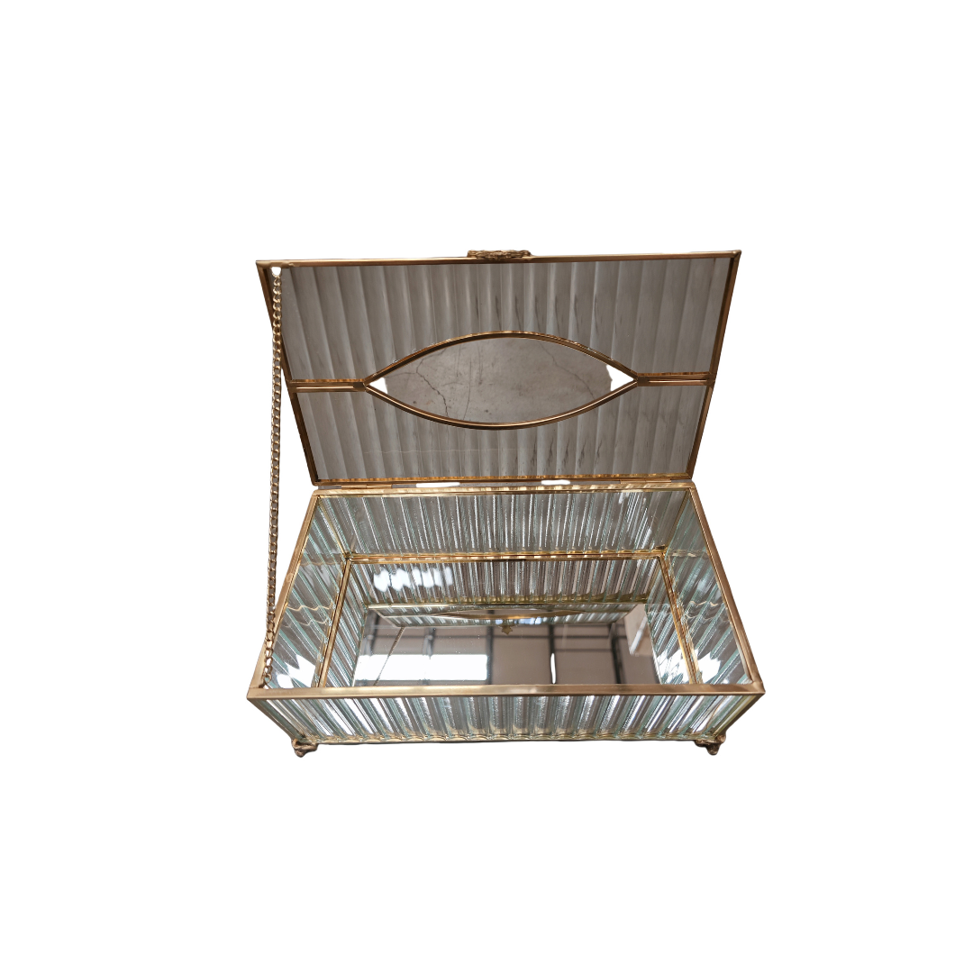 BOITE A BIJOUX RECTANGULAIRE AVEC MIROIR 23x13x10,5 CM BOITE A BIJOUX RECTANGULAIRE AVEC MIROIR 23x13x10,5 CM