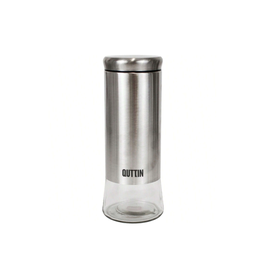 BOITE DE CUISINE VERRE+INOX 11.5X11.5X29CM BOITE DE CUISINE VERRE+INOX 11.5X11.5X29CM