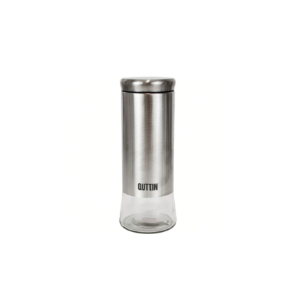 BOITE DE CUISINE VERRE INOX 11.5X11.5X25CM