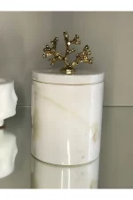 BOITE DE RANGEMENT AVEC COUVERCLE EN MARBRE