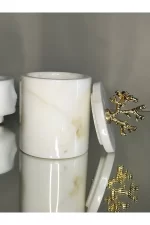 BOITE DE RANGEMENT AVEC COUVERCLE EN MARBRE