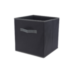 BOITE DE RANGEMENT NON TISSE POIGNEE GRIS FONCE