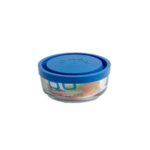 BOITE EN  VERRE   IGLOO  800 CC 15X6 CM BLEU