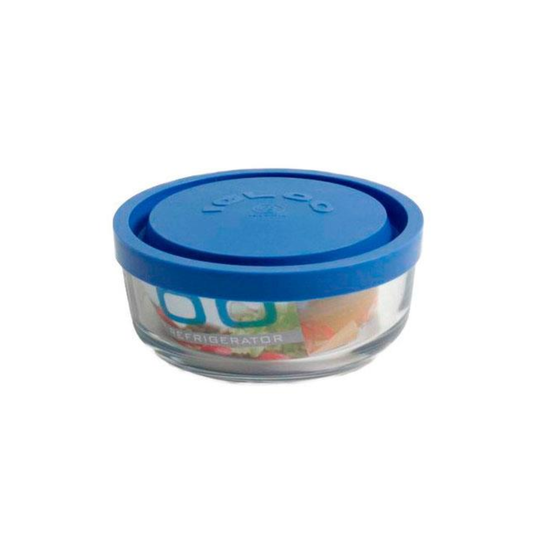 BOITE EN VERRE RONDE IGLOO BLEU 1470CC 18,5X7,5 CM BOITE EN VERRE RONDE IGLOO BLEU 1470CC 18,5X7,5 CM
