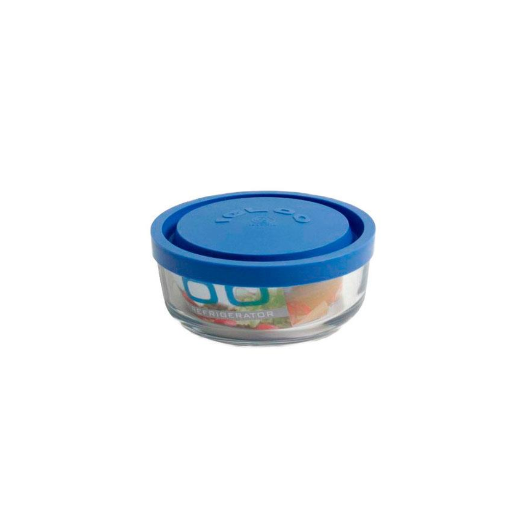 BOITE EN VERRE RONDE IGLOO BLEU 320CC 11X5 CM BOITE EN VERRE RONDE IGLOO BLEU 320CC 11X5 CM