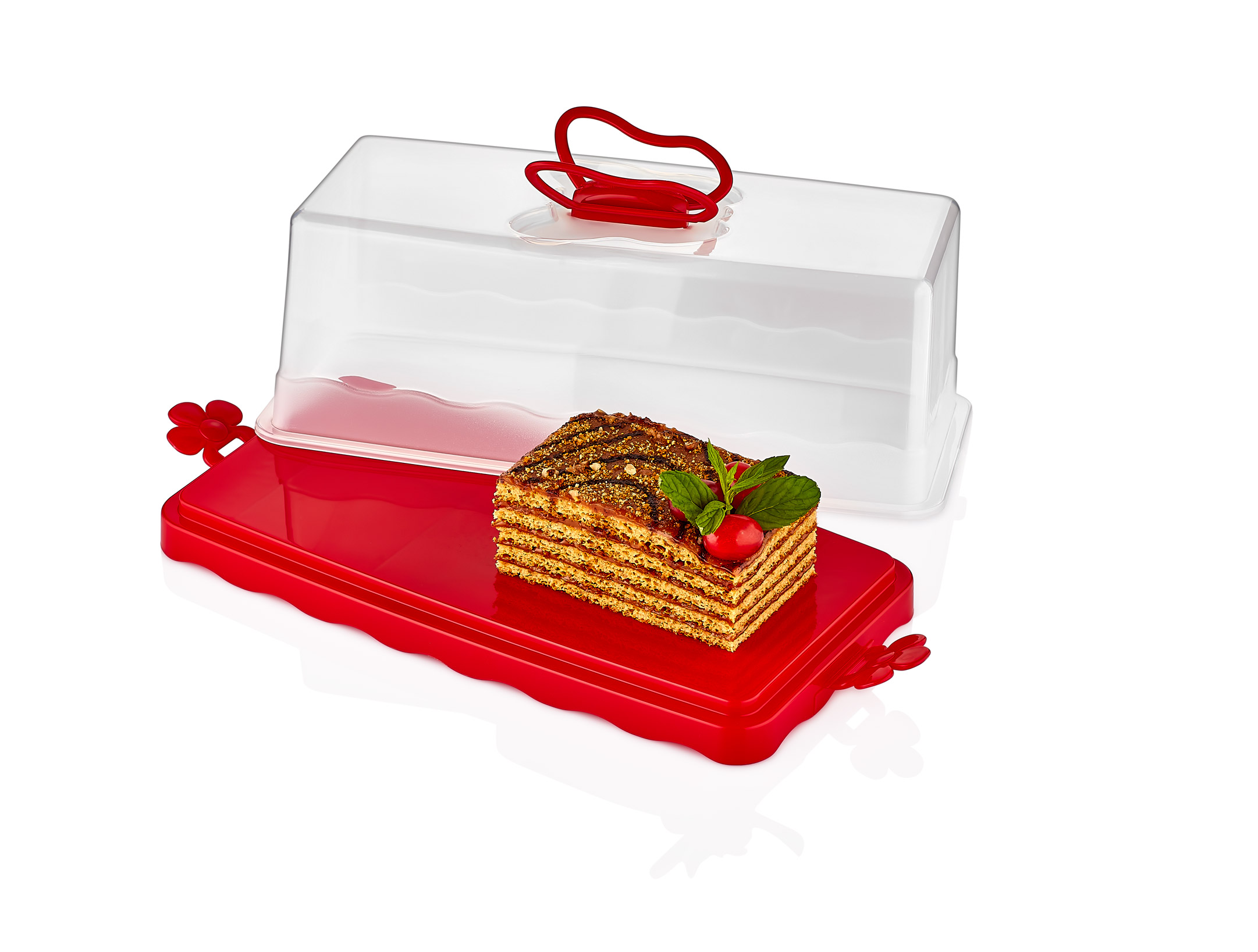 BOITES À GÂTEAUX PLASTIQUE RECTANGULAIRE