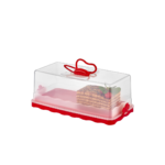 BOITES À GÂTEAUX PLASTIQUE RECTANGULAIRE