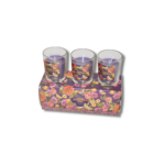 BOITIER 3 BOUGIES EN VERRE AROMATISE REF HA163